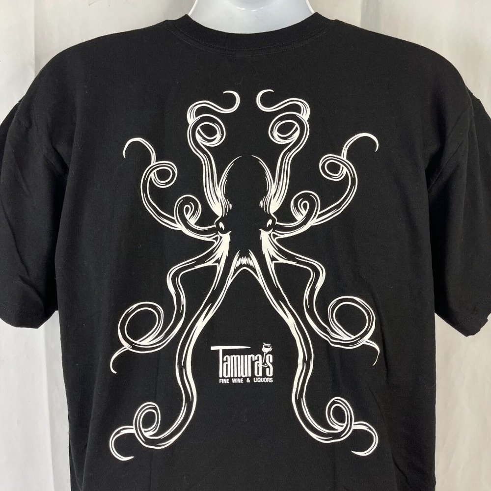 Tamuras Fine Wine Liquors Maui Octopus T-Shirt XL Mens Kihei Lahaina Oahu Hawaii - Picture 5 of 5